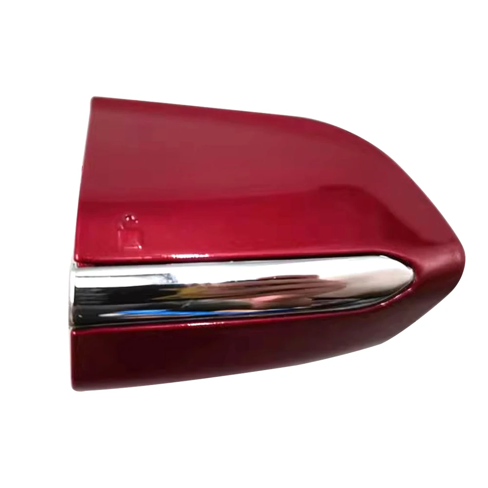 Exterior Front Left Door Handle Lock Bezel Cover Cap Fit For Ford Fusion Edge 2015-2020 Red With Bright Stripe DS7Z 54218A15-DC