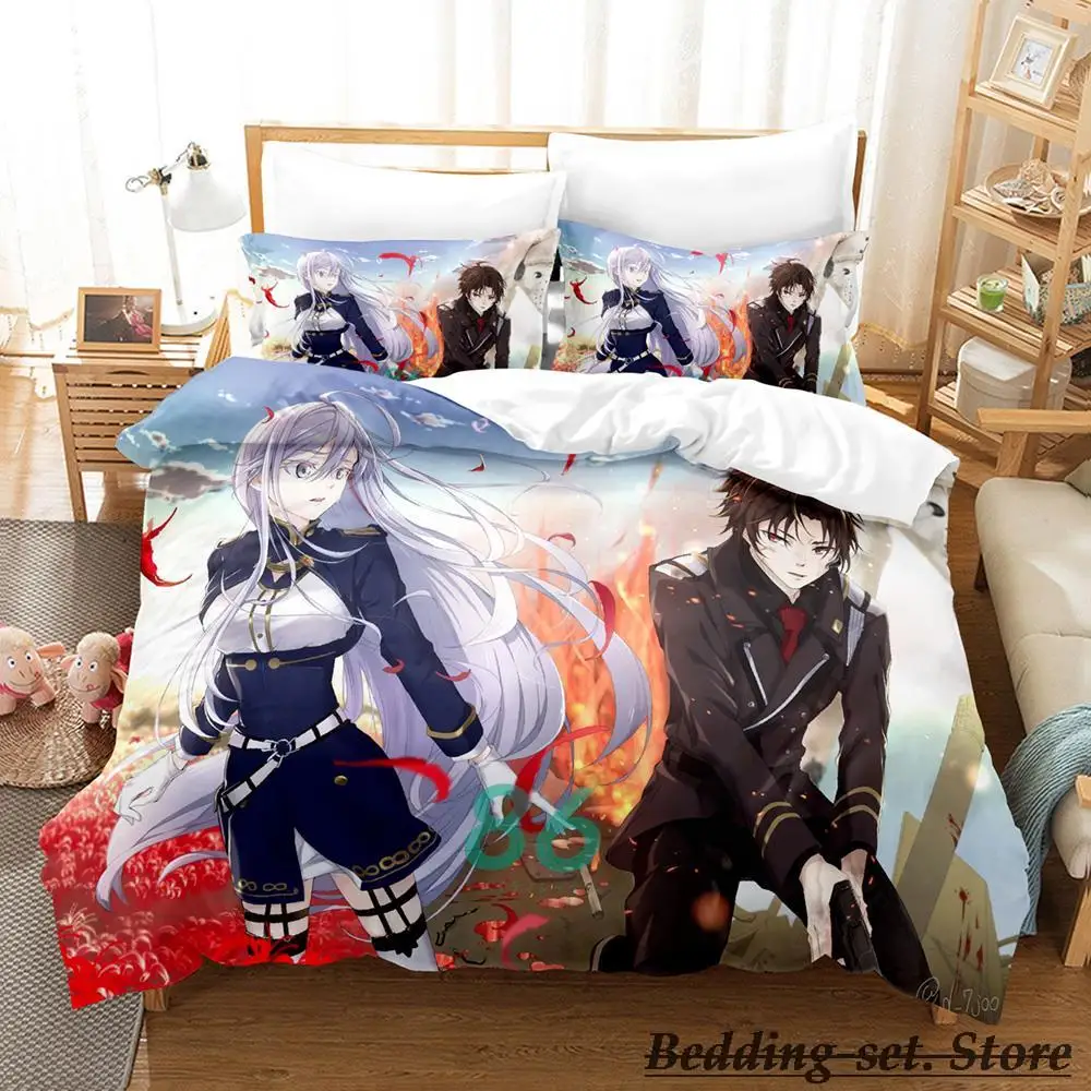 

86 Eighty Six Bedding Set Single Twin Full Queen King Size Bed Set Adult Kid Bedroom Duvetcover Sets Anime parure de lit Bed