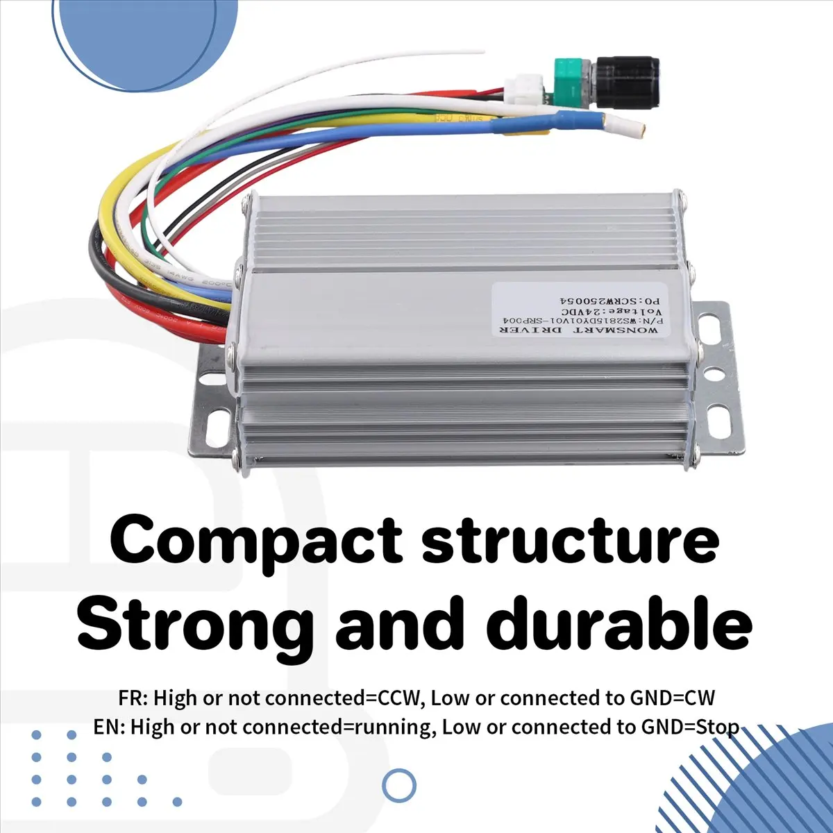 【ELEVATE LIFE】24V 15A 360W Blower Driver PWM Speed Regulating Brushless DC Motor Controller with Switch