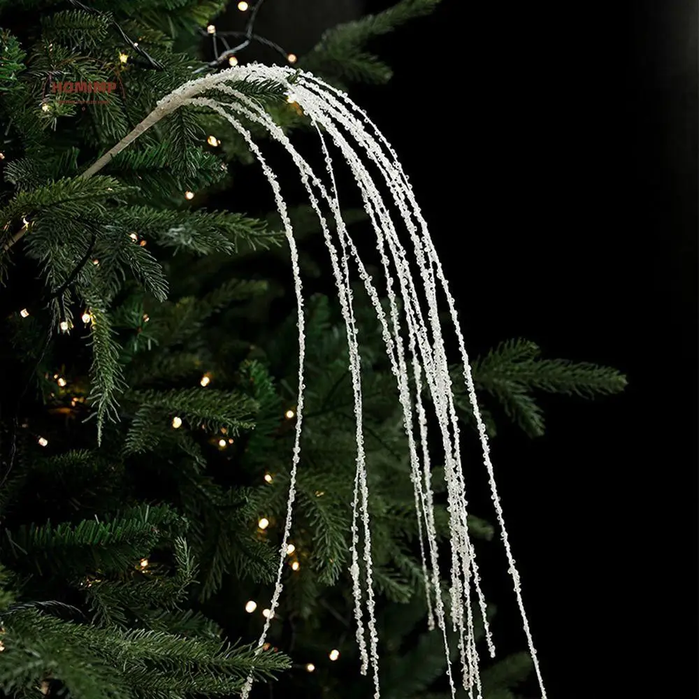 

90cm Artificial Christmas Glitter Branches Handmade Sequins Simulated Christmas Branches Elegant DIY Christmas Tree Decorations