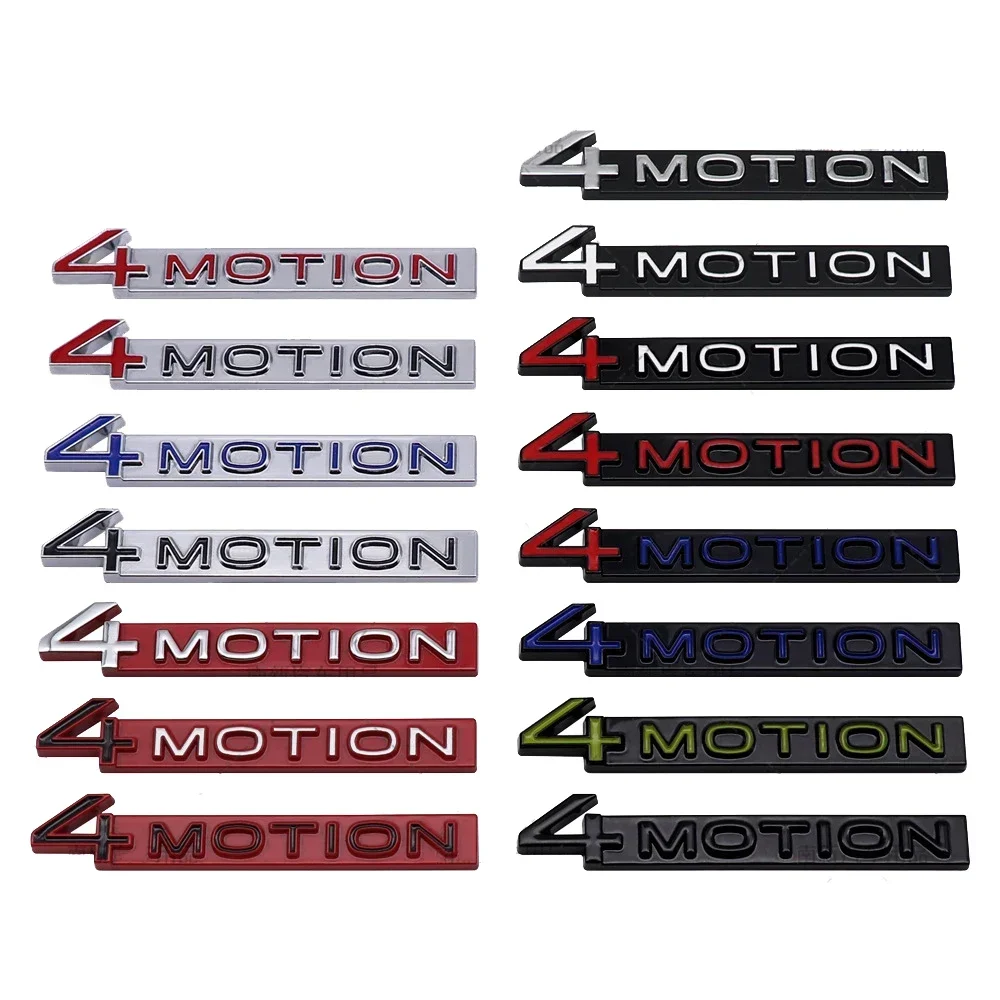 Metal 4MOTION Car Sticker Emblem Trunk Tail Badge Decal for Volkswagen Polo Bora Vento Sagitar Golf Passat Jetta Touareg Tiguan