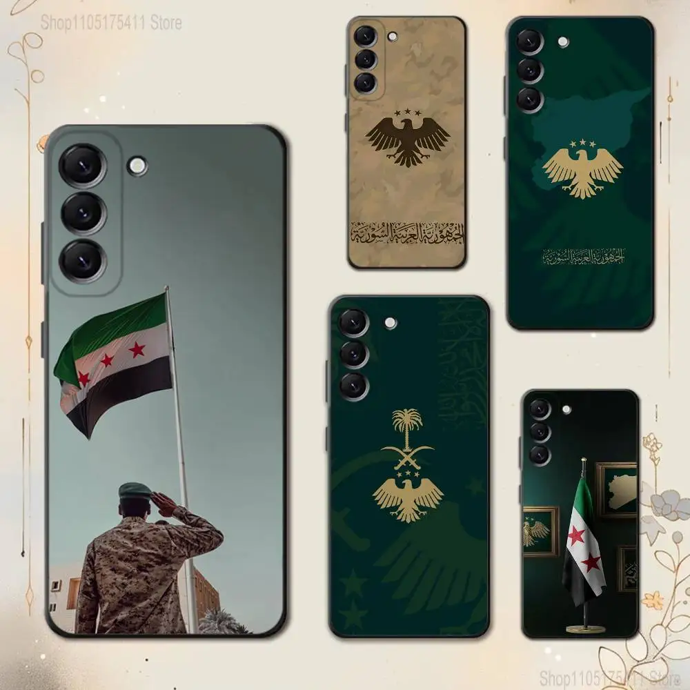 

Syria Syrian Flag National Phone Case For Samsung Galaxy A 73,72,51,53,52,71,22,5G,Note,J7,8,9 Soft Black Cover