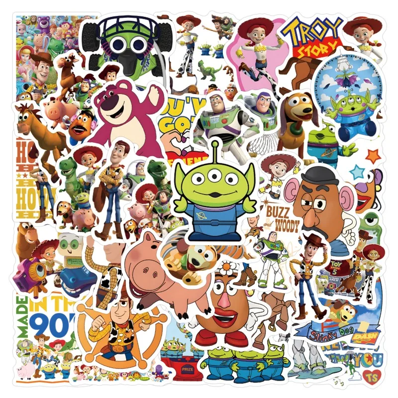 55 Cartoon Toys, Mobilization, Multiple Stickers, Stationery, Water Bottles, Accounts, Notebooks, Waterproof DIY Stickers