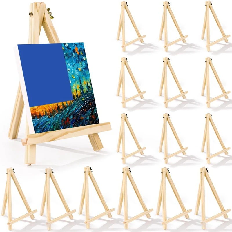 

9 Inch Wooden Easel For Painting Canvas, Art,Tripod,Painting Party Easel, Kids Student Desktop Easel For Painting Easy To Use