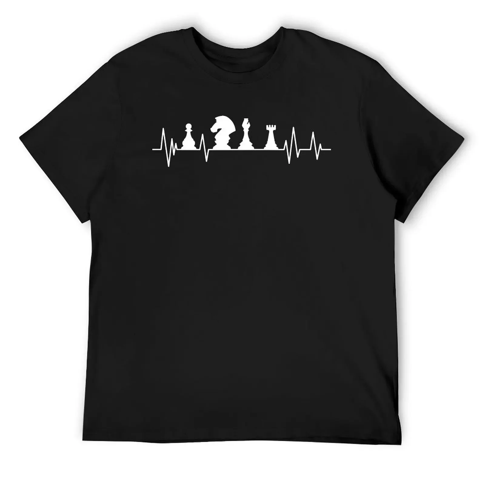 Chess Board Heartbeat chess player Heartbeat T-Shirt blacks cute clothes basketball graphic tees men t shirt