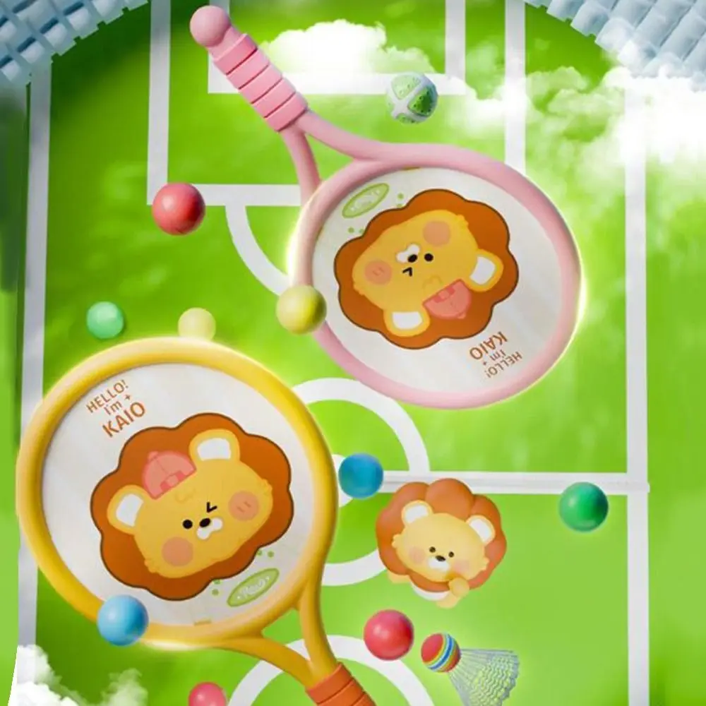 

Creative Kids Tennis Racket Comfortable Practical Toddler Tennis Racquet Set with Tennis Balls Plastic Kids Badminton Set