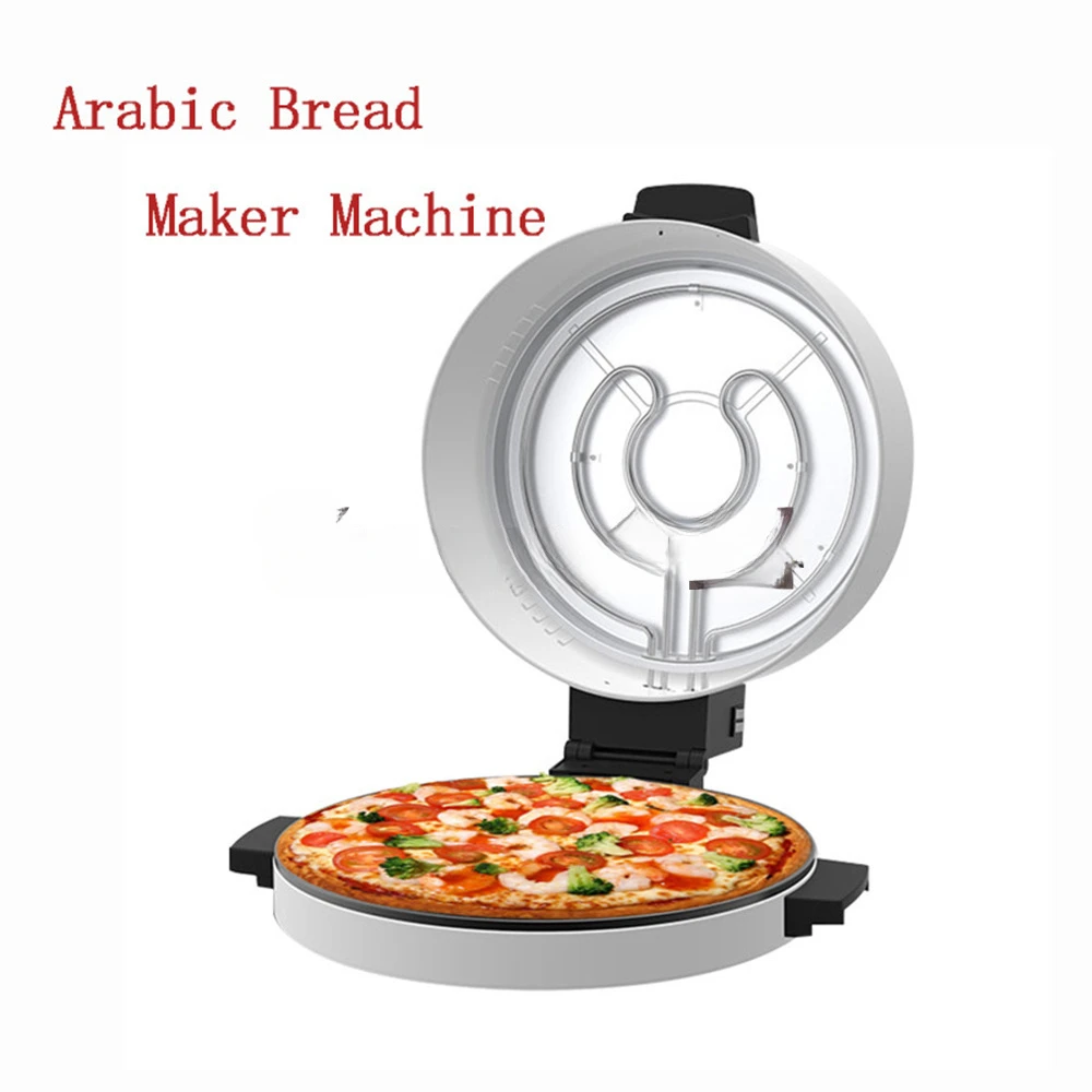 Household Multi Functional Electric Pizza Machine, Roast Steak Bread Maker, Non Stick Pot Coating, 30cm