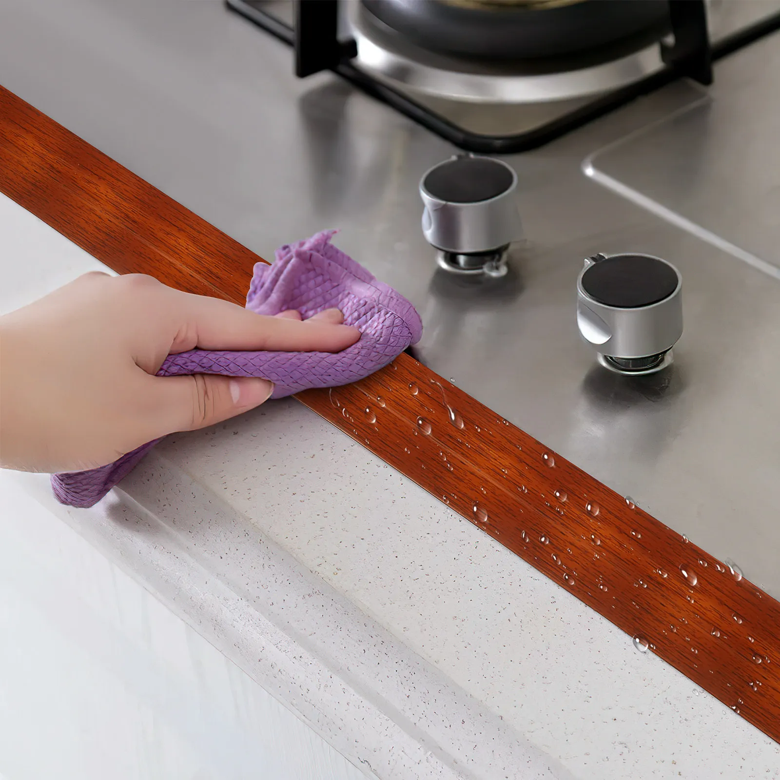 

Bathtub Caulk Strip Seal Strips Bathroom Self‑adhesive Sealing PVC Tape for Caulking