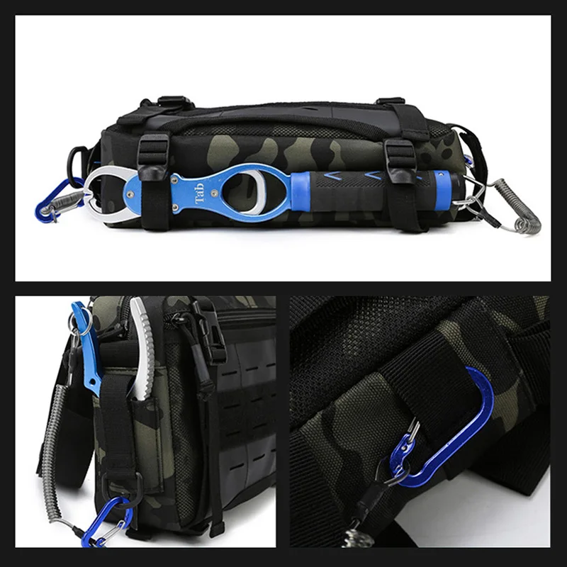 Outdoor Fishing Lure Bag Cycling Waist Men Women EDC Molle Tactical Camping Climbing Hiking Travel Crossbody Chest Fanny Pack