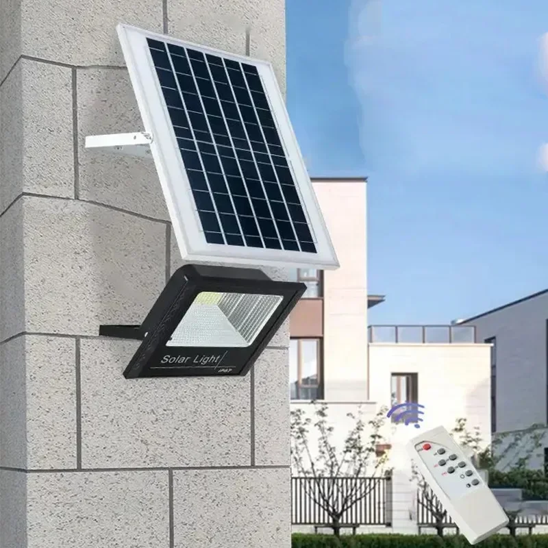 Solar Spotlight,SolarFlood ControlLight,50-500WOutdoor Waterproof Villa Street Lighting, Adjustable Angle Remote Control