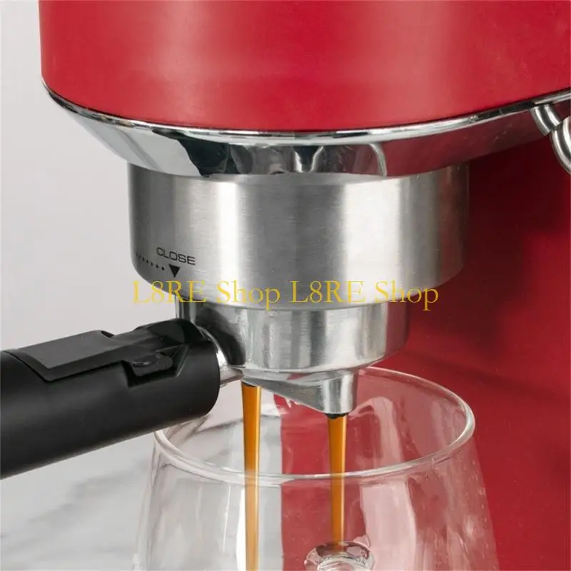 L8RE 51mm Espresso Portafilter for Uniform Pressure Distribution Three Ear Filter Basket with Bottom Coffee Machine Part