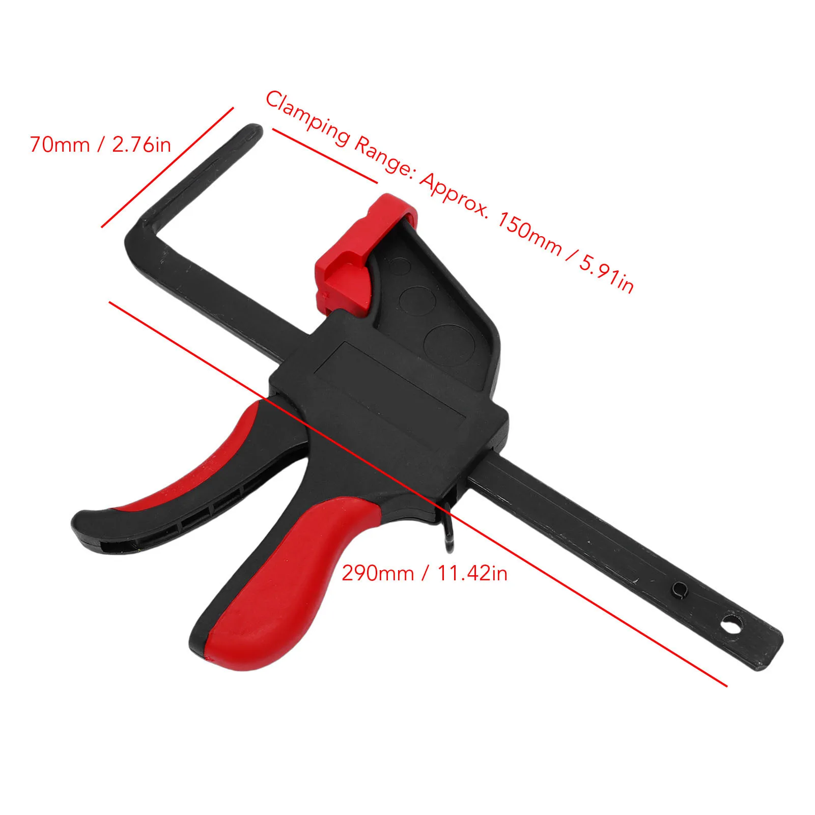 90kg Clamping Force Quick Release Track Clamp Fit for Makita Circular Saw Track Guide System Thin Design for Secure Woodworking view 5