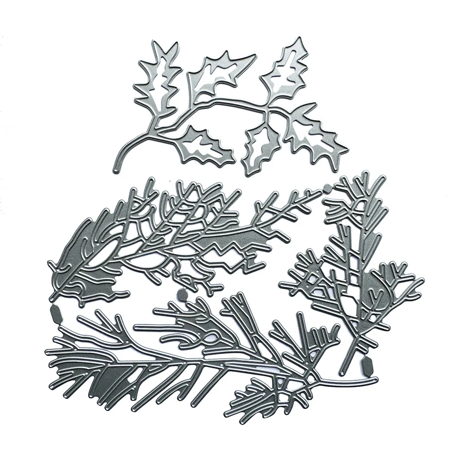 Leaves Metal Cutting Dies Stencil for DIY Scrapbooking Photo Album Embossing Paper Cards Crafts Diecuts New 2024