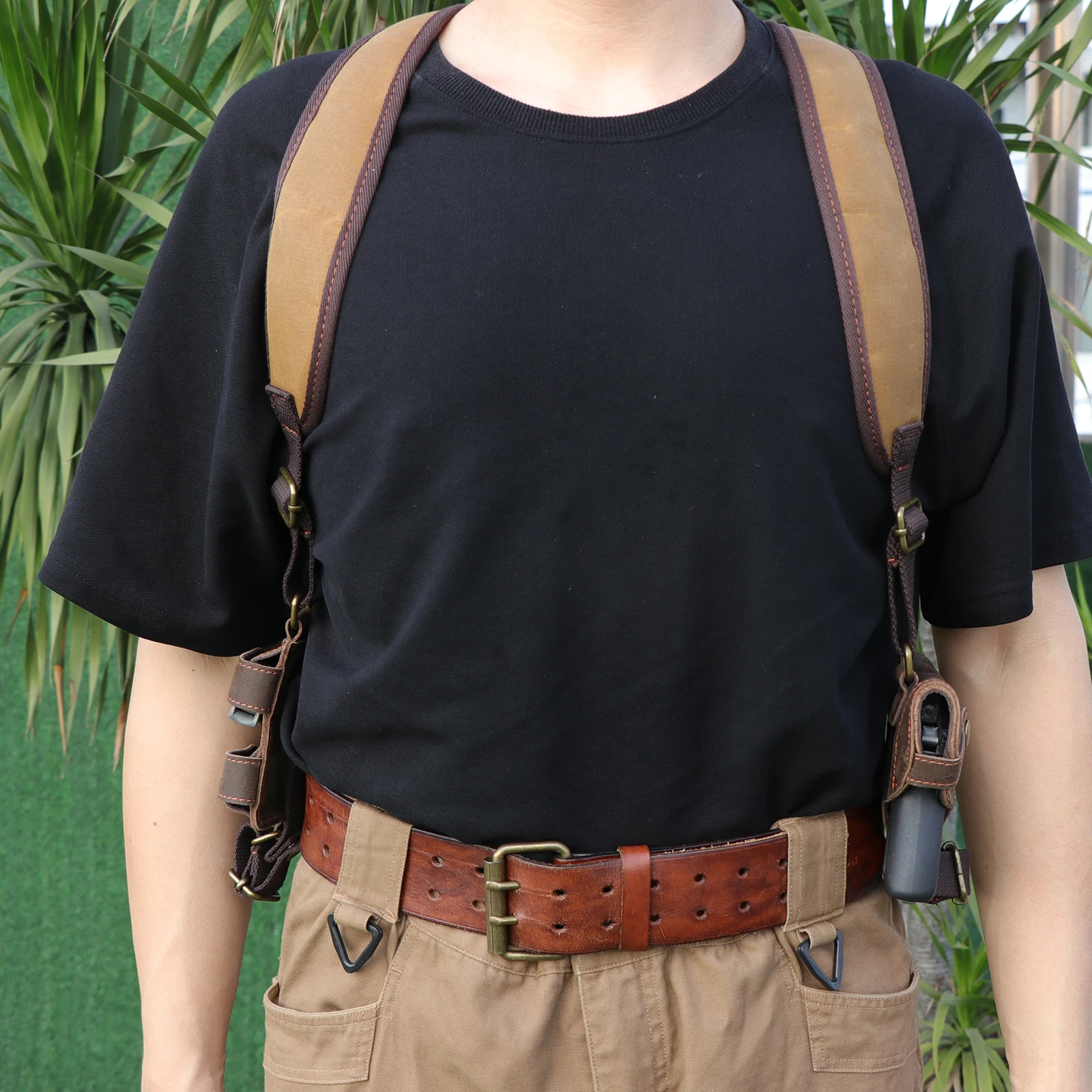 Tourbon – Funda táctica de hombro para pistola con doble cargador - imagen 5