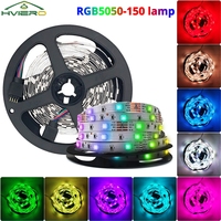 LED Strip Lights 5M RGB 5050 150SMD Flexible Ribbon Tape Diode DC 12V Decoration Light BackLight Lamp Night Bedroom Atmosphere