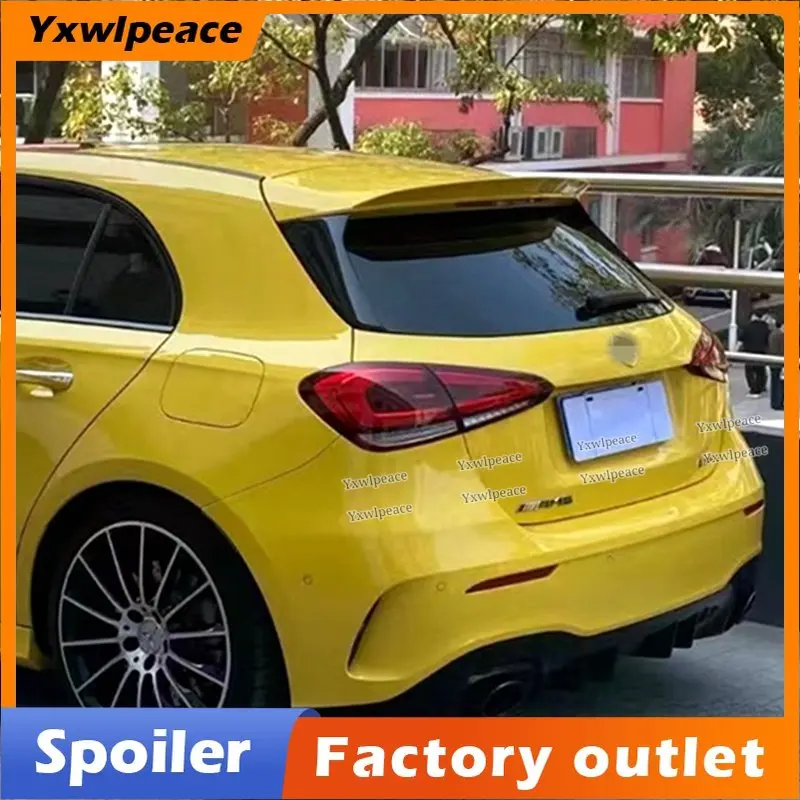 

Rear Roof Spoiler For Mercedes Benz A class W177 A180 A160 A200 A220 A250 A45 A35 Hatchback 2019-2021 ABS Trunk Lip Spoiler