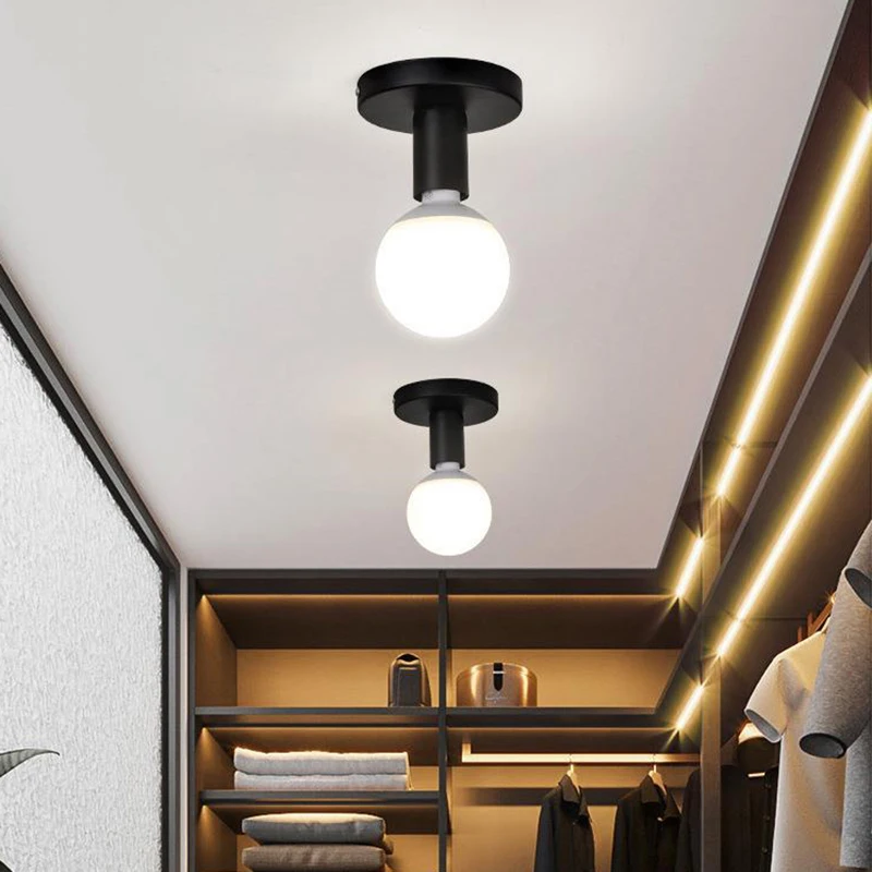 

Ceiling Light Retro Industrial Metal E27 Ceiling Lamp For Living Room Balcony Study Dining Room Bedroom Aisle Home Decoration