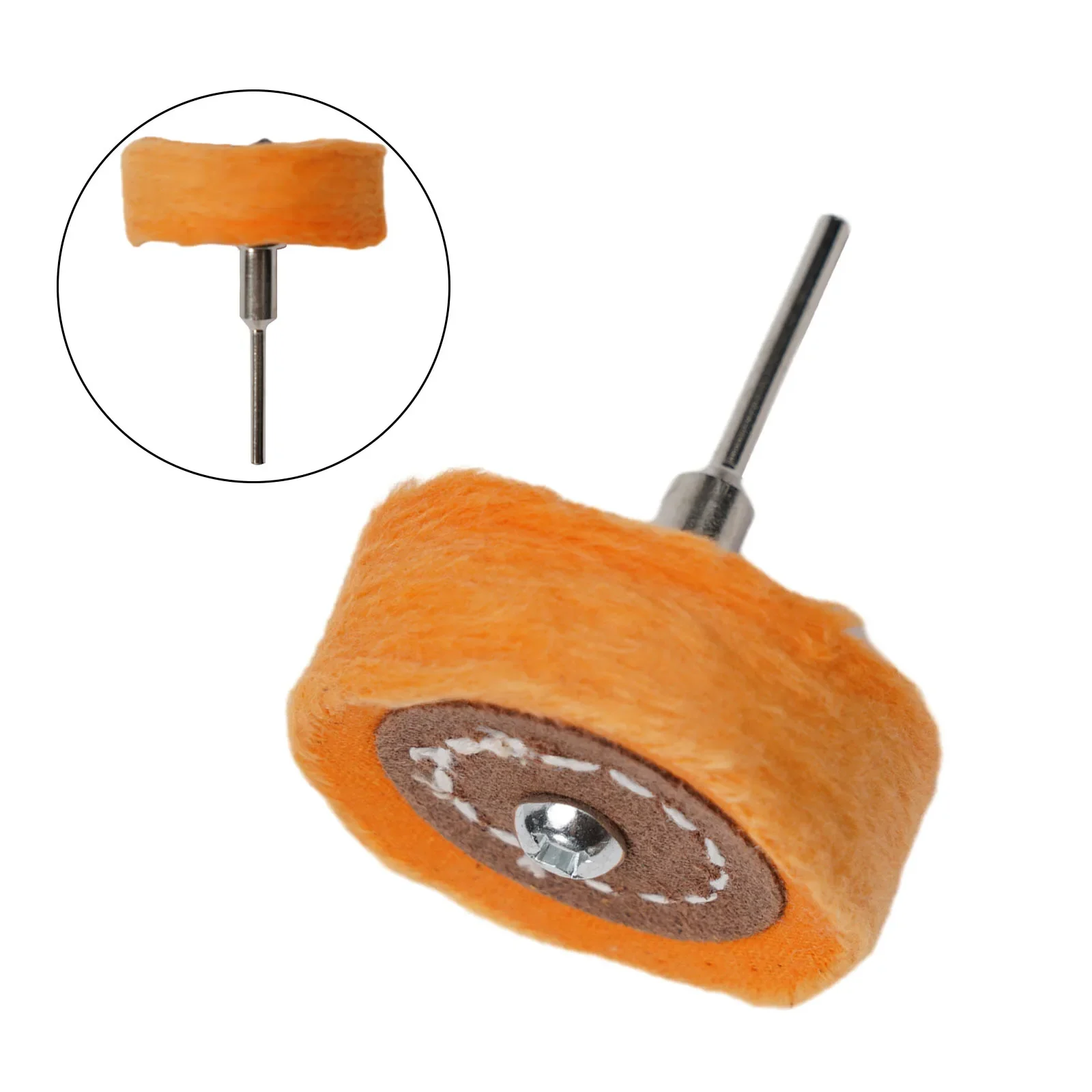 Jeweler Polish Cloth Wheel 50mm Abrasive Brush 3mm Shank Rotary T Type Fabric Mop Buffer Polisher Head Buffing