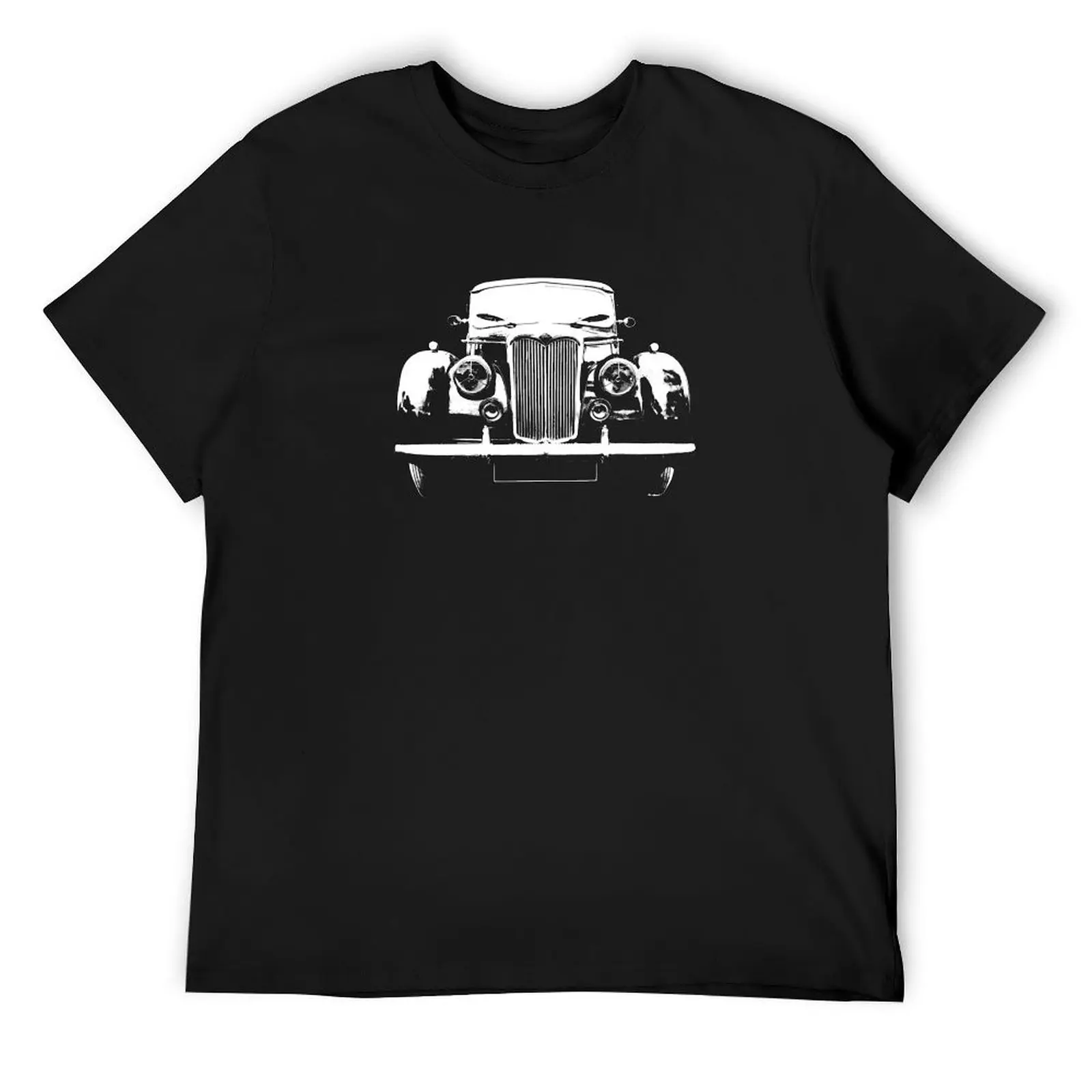 Riley Pathfinder 1950s British classic car monoblock white T-Shirt sports fans blue archive Short sleeve tee men