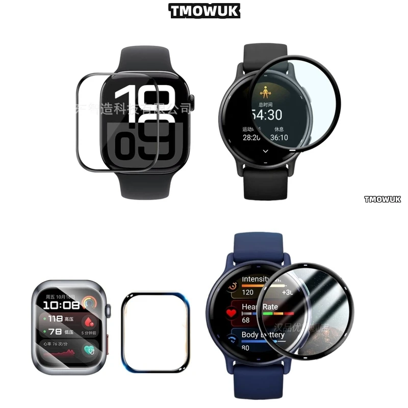 

For Garmin Vivoactive 5 6 Samsung Fit 2 3 Huawei Watch D FIT2 Redmi Watch5 Lite Screen Soft Flexible Protective Film Full Cover