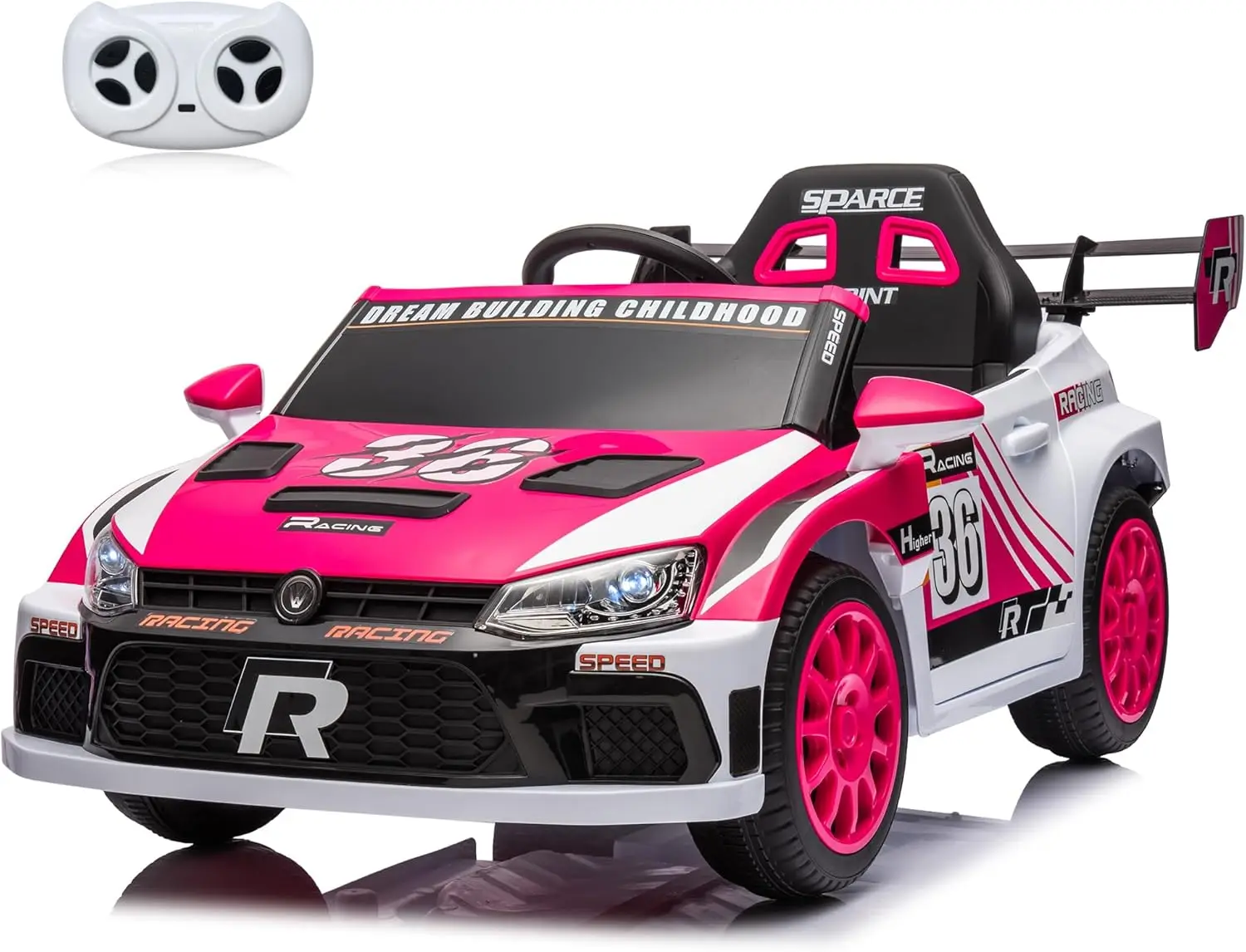 Voiture pour enfants avec télécommande Parent, véhicules électriques alimentés par batterie 12V pour enfants âgés de 3 à 8 ans, moteur puissant, Sport à 3 vitesses