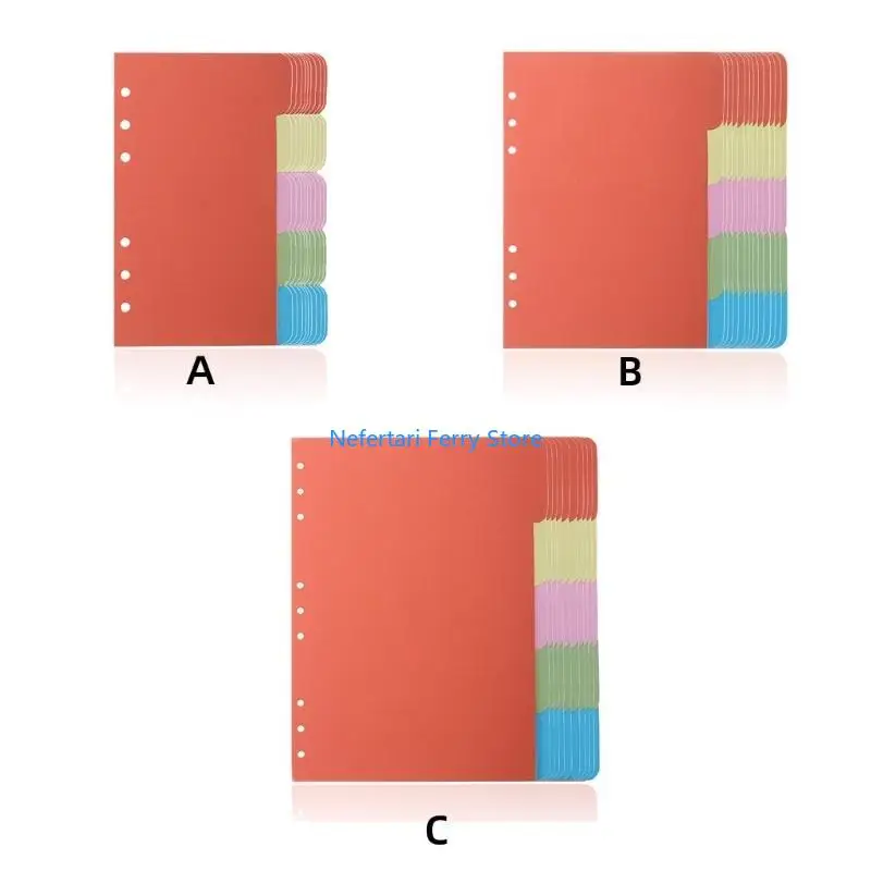 

A9BD 10Pcs A 5 A 6 B5 Insertable Dividers Binders Dividers Binders Index Dividers