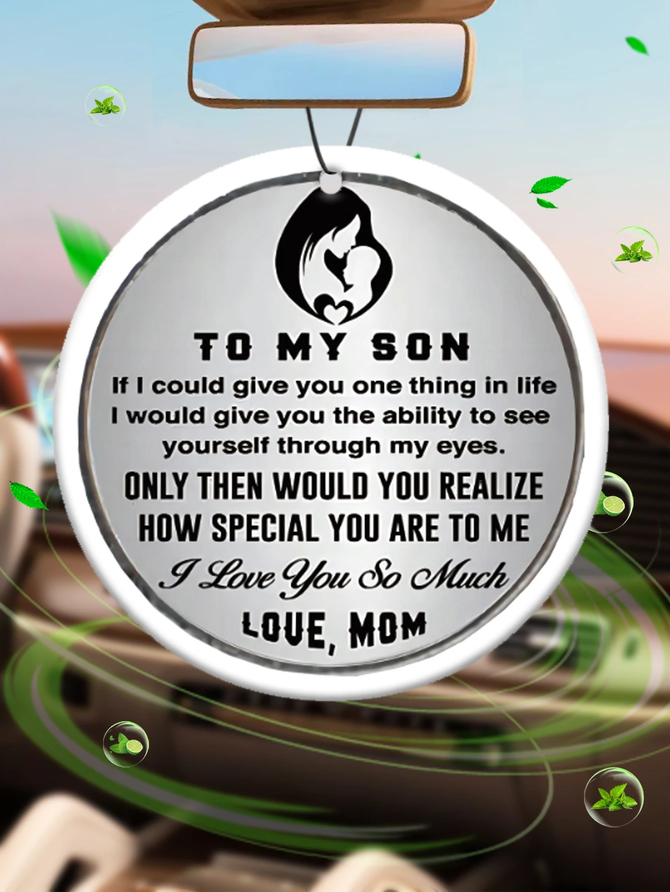 Mother gave her son a special gift birthday gift car incense car perfume perfume long-term stay fragrance pendant air out of the