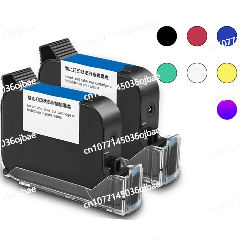 1-Inch 25.4mm Solvent Color Handheld Inkjet Printer 2.5 Inkjet Cartridge for TIJ Printers