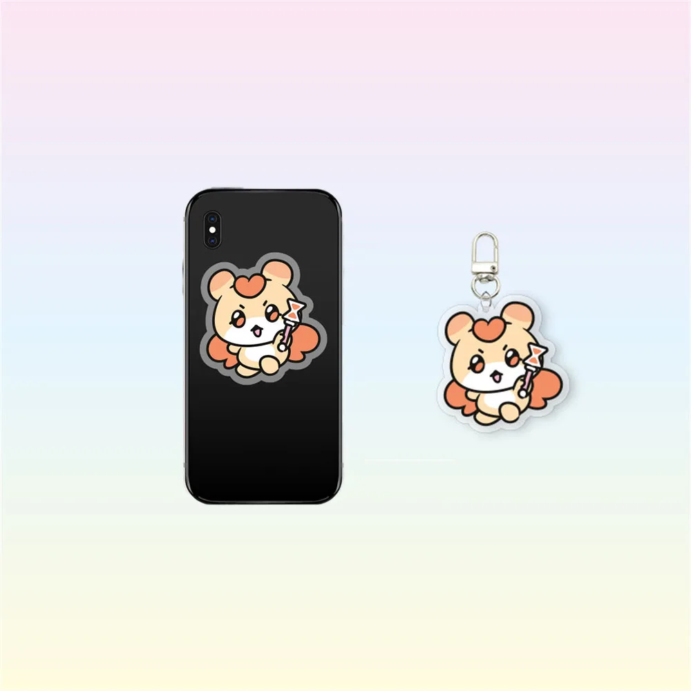 2 قطعة/المجموعة Kpop ATEEZ Mighteez حامل هاتف أكريليك كيرينغ الكرتون نمط المفاتيح ملحقات الهاتف Hongjoong San Yunho المشجعين هدية #5