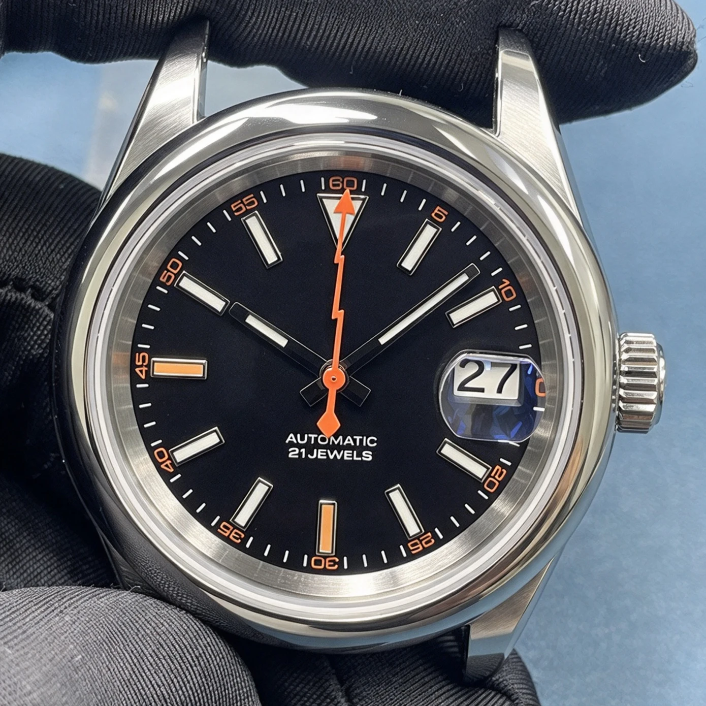 New Mechanical Watch, 36mm/39mm Stainless Steel, Sapphire Glass, New Dial, Hands, 20mm Watch Strap，With China NH35 Movement