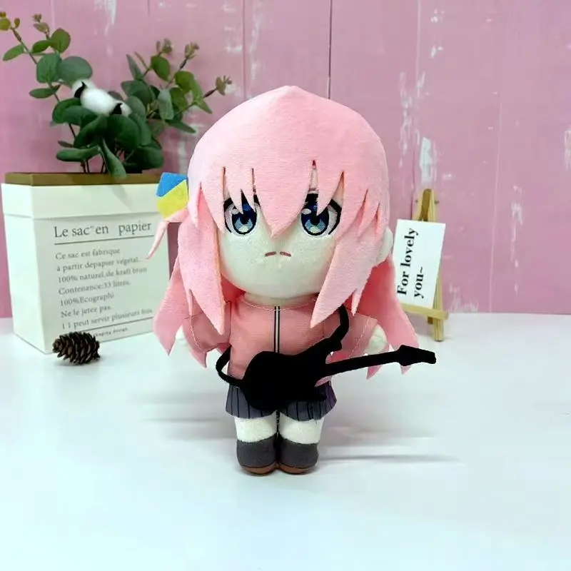 20cm 애니메이션 주변 상품 고토 히토리 귀여운 플러시 인형 팬 컬렉션용 또는 친구에게 선물로 사용 가능