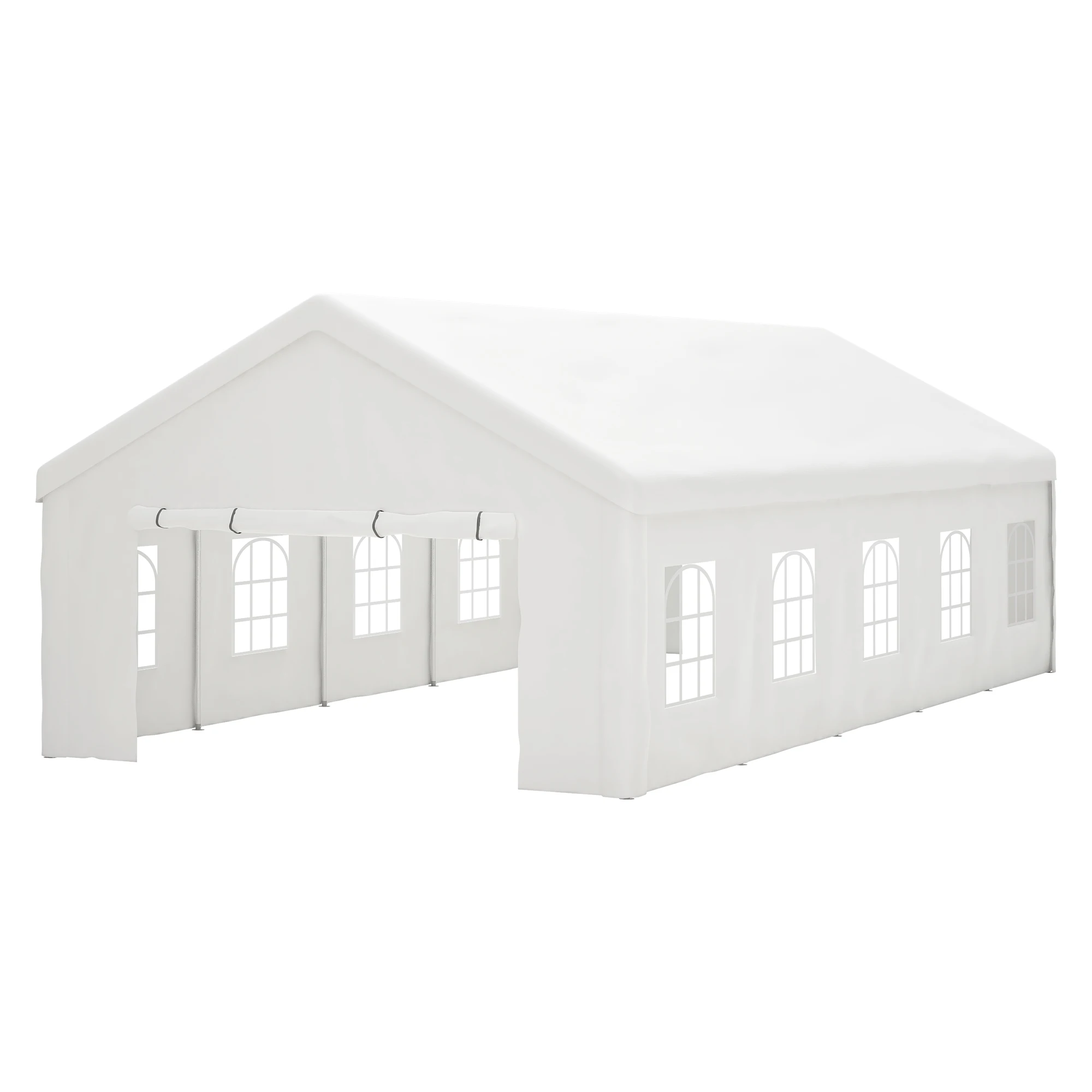 

16x32 FT Party Tent Heavy Duty, Large Wedding Event Shelters w/3 Storage Bags & Removable Sidewalls, for Parties Wedding Carport