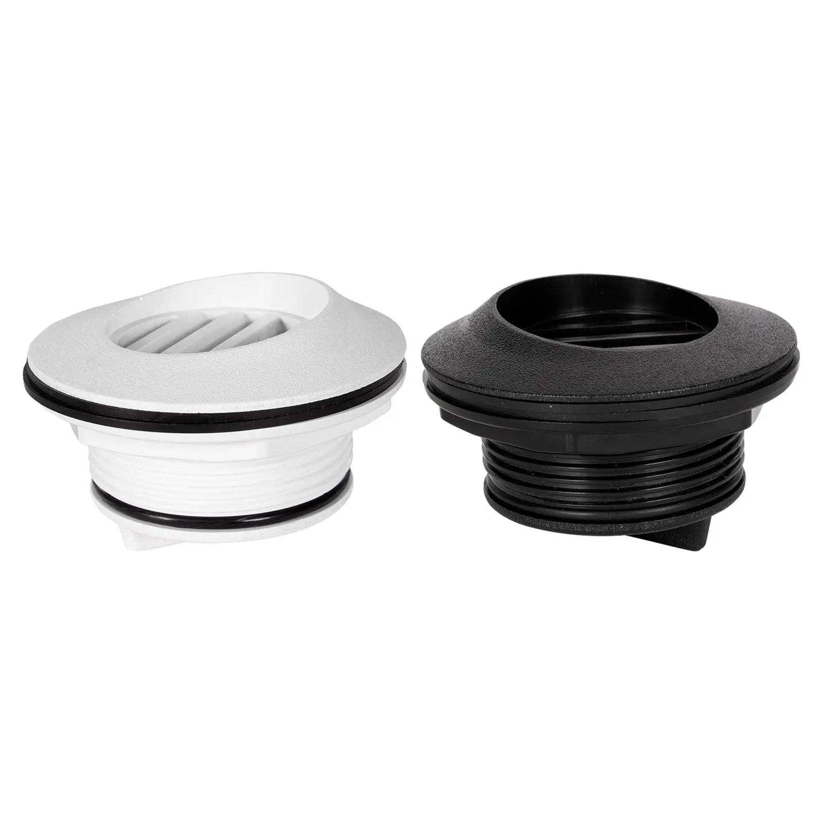 Yacht Boat Transom Drain Plug Scupper Valve Stopper Replacements with Rubber Seal Ring Round for Boat Plumbing Fittings