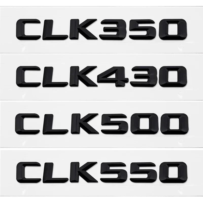 Car Rear Number Sticker Badge Trunk Decal Decoration for Mercedes Benz CLK Class CLK350 CLK430 CLK500 CLK550