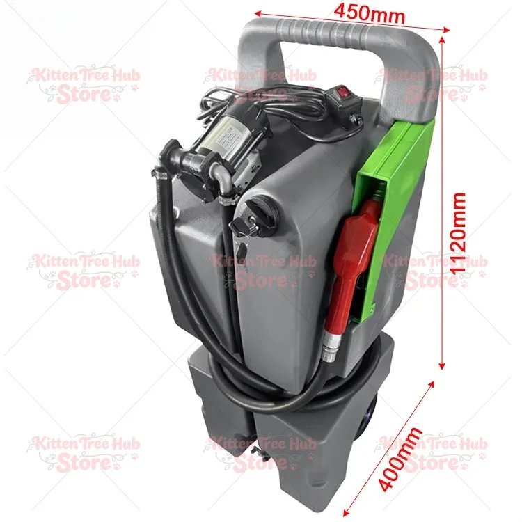 120 Liters Petrol Poly Plastic Storage Container Mobile Tank with High Quality Fuel Die.sel  Pump 12V
