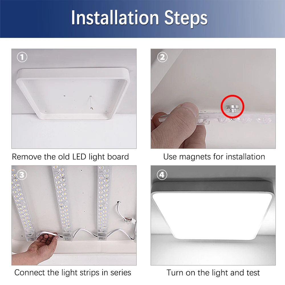 โมดูล LED 220V หลอดไฟโมดูลบาร์ LED ไฟติดเพดาน14W 20W ประหยัดพลังงานความสว่างสูงสำหรับโคมไฟติดเพดานห้องรับแขกห้องนอน