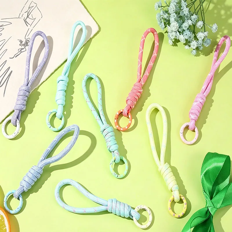 Kreativer handgewebter Schlüsselanhänger für Handy-Lanyard, Anti-Verlust-Knotenband, Schlüsselringe, Schlüsselanhänger für Männer und Frauen, Autoschlüsselhalter, Schlüsselzubehör. – Detail 6