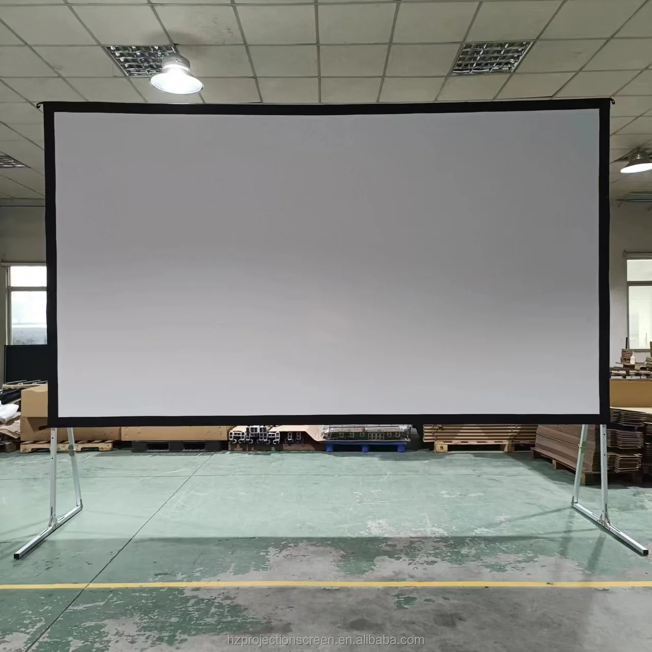 Screen different size OEM   front and rear outdoor  projector  screen quick  fast fold screen outdoor