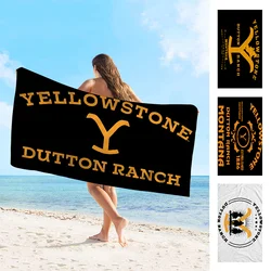 Yellowstone Dutton Towel Microfiber Beach Towel Absorbent Quick dry Soft Yoga Swimming Resort Mountain Climbing Towel
