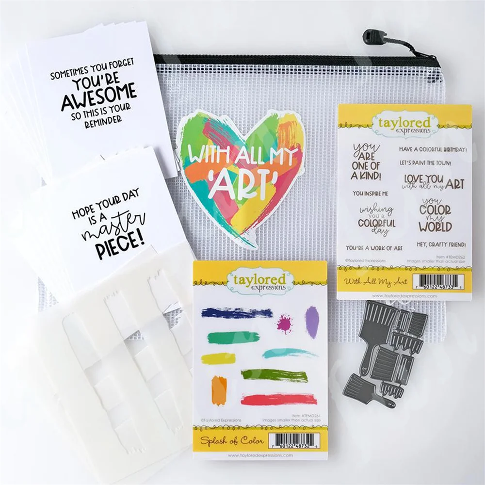 

Stamps and Dies 2023new Arrivals Color My World Sentiment Clear Stamps Scrapbooking Decoration Card Making Brushes Cutting Dies