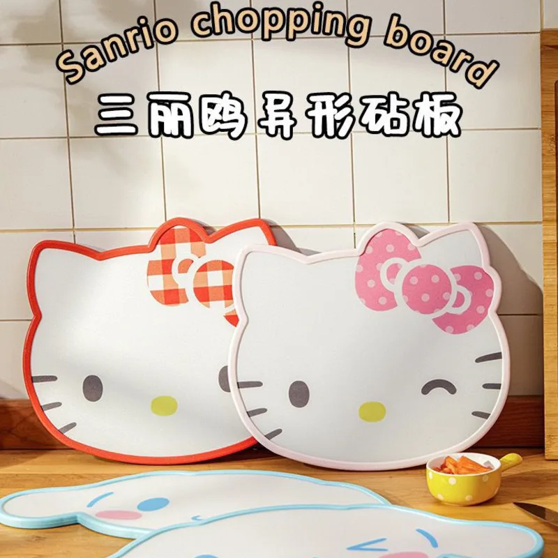 

Hello Kitty Chopping Board Kawaii Sanrio Anime Melody Kuromi Cinnamoroll Cartoon Kitchen Food Fruit Vegetable Cutting Board Mat