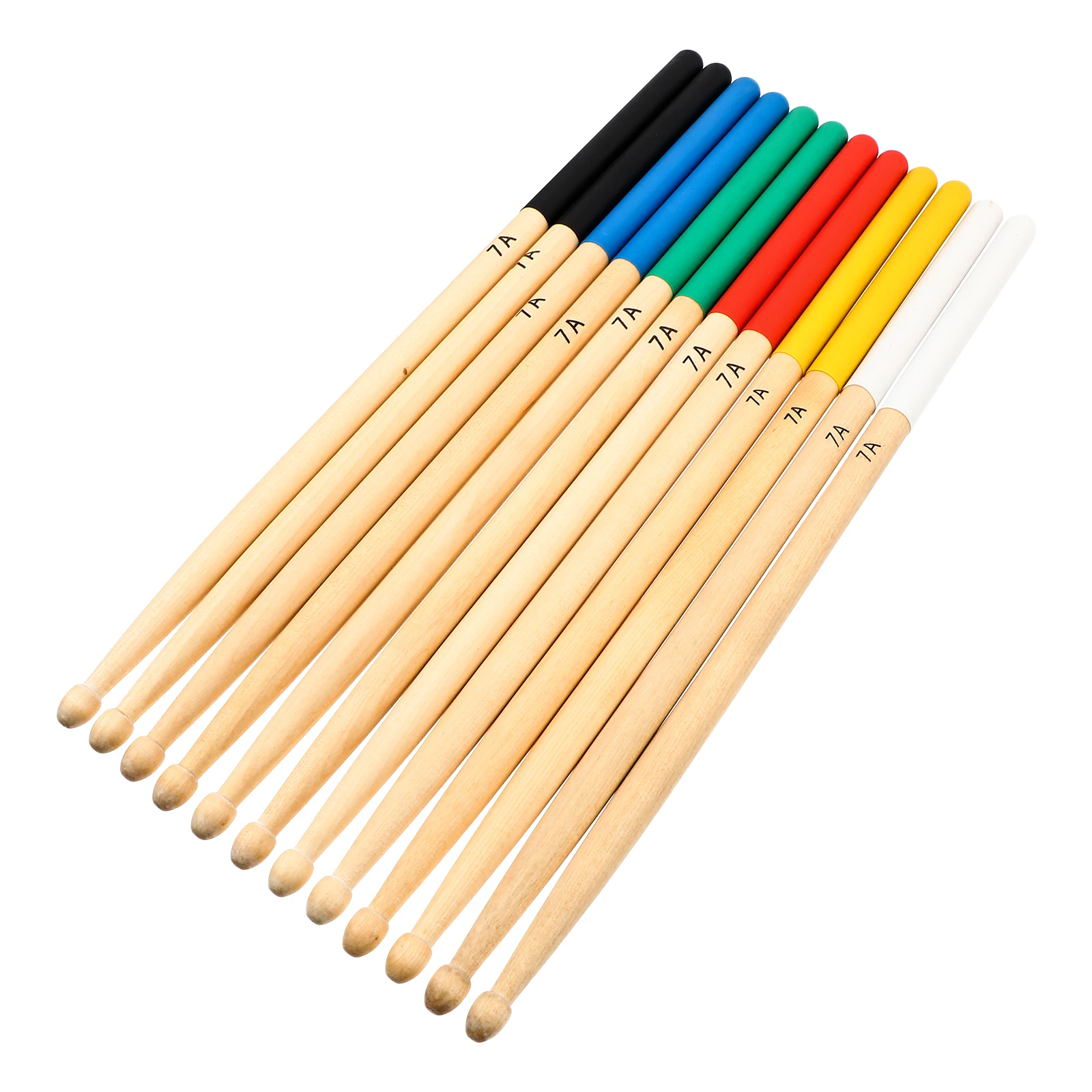 

6 Pairs Anti-slip Drum Stick Drumming Tools Sticks Beater Drumstick Supplies Maple Gear Drumsticks with Grip