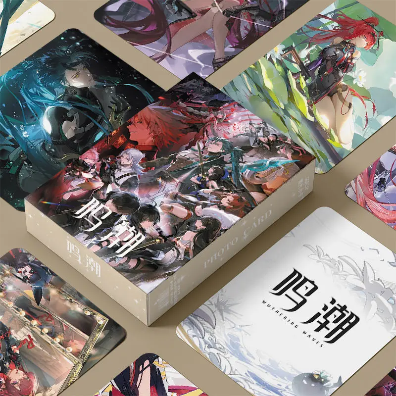 

55 Pc/set Wuthering Waves Manga Laser Lomo Card Album Comic Characters Photocard Fans Collection Cards