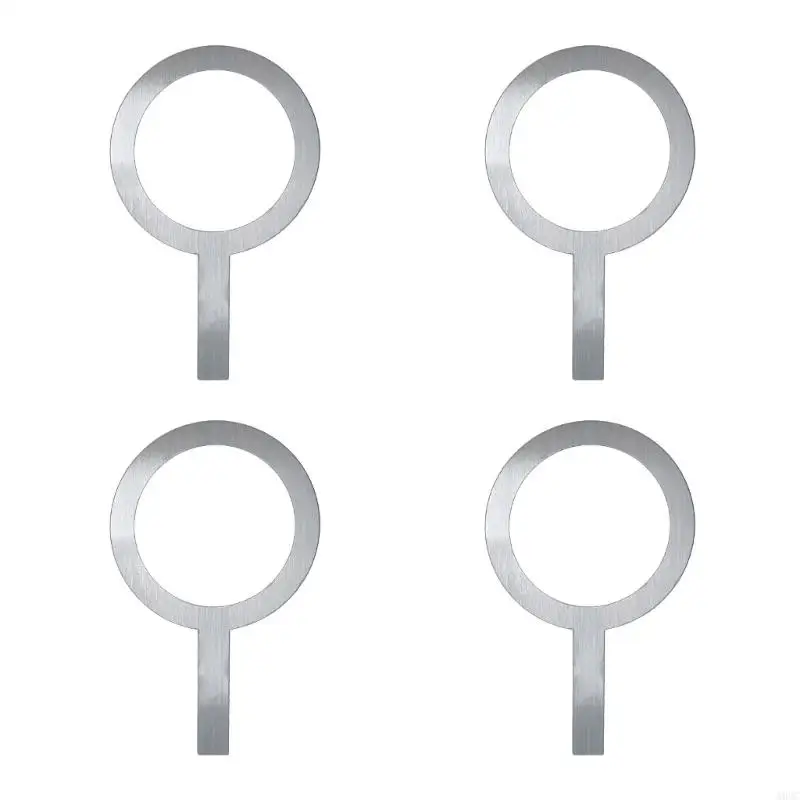

A0NC Beverage Accessory Stainless Steel Texture Modern Drink Rings Perfect for Coffee