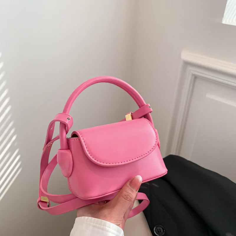 Bolso de mano de estilo coreano para mujer, bolsa de pintalabios cruzada, Simple, informal, Simple, de Color sólido, para padres e hijos, novedad de 2023