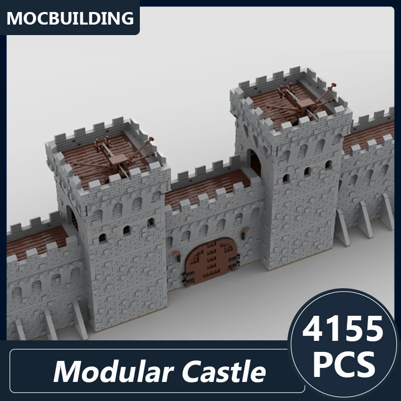 Blocos de construção modulares modelo castelo, tijolos montados DIY, Playset criativo, brinquedos de exibição, presentes educativos coleção, 4155pcs