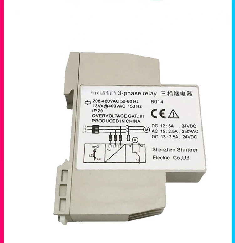 

Three-Phase Relay 380V Can Replace Hengda XJ12 Phase Sequence Elevator Accessories