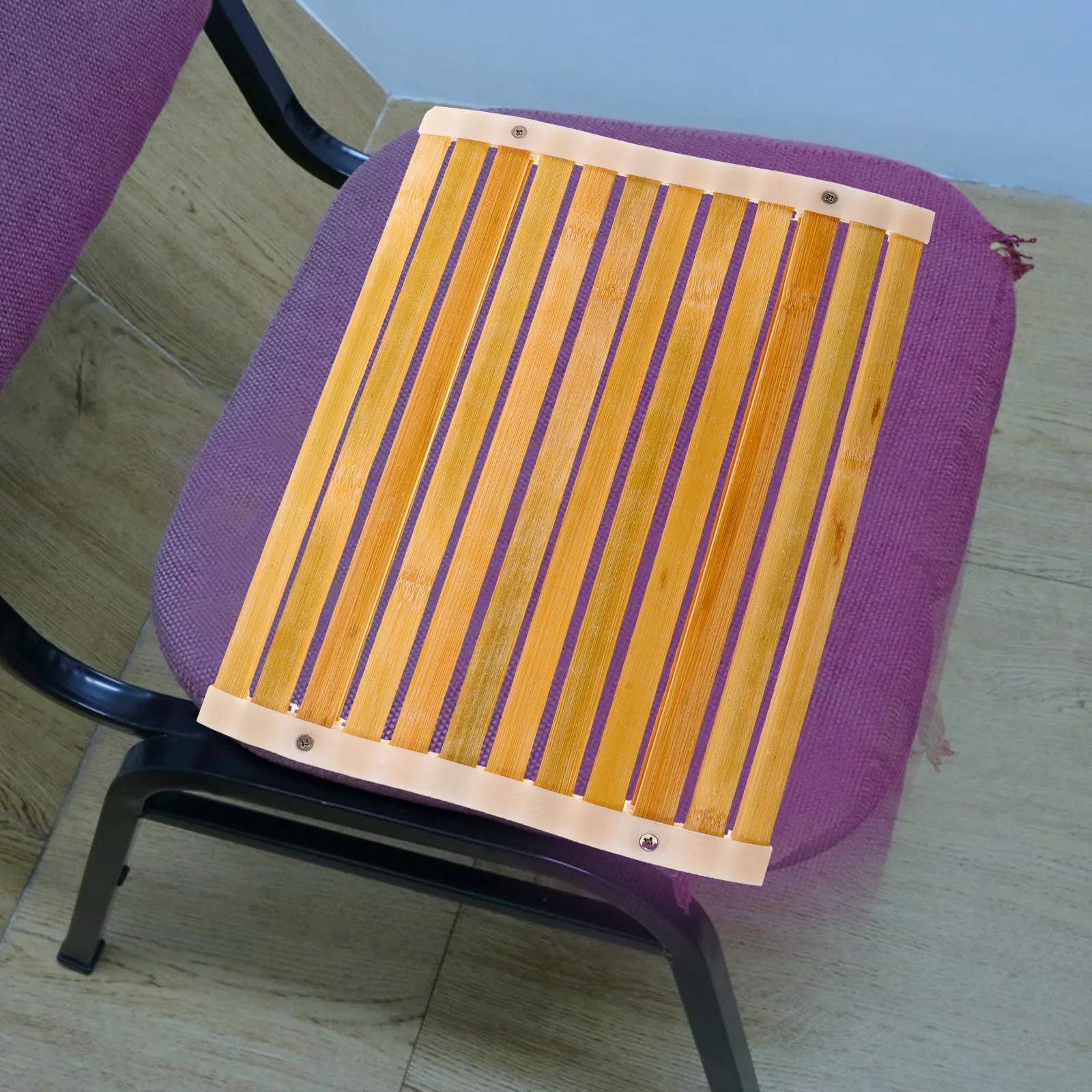 

Summer Bamboo Seat Cushion Ergonomic Grid Breathable Pad Office Adults Bedroom Simple Mats Health Care Accessories Bamboo Framed