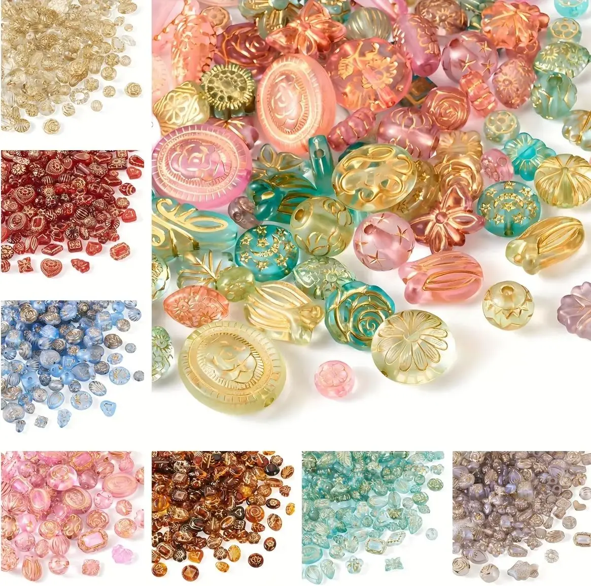 

20g/Pack Mixed Classical Beads Acrylic Loose Spacer Bead for DIY Bracelet Beaded Material Jewelry Making Accessories Supplies