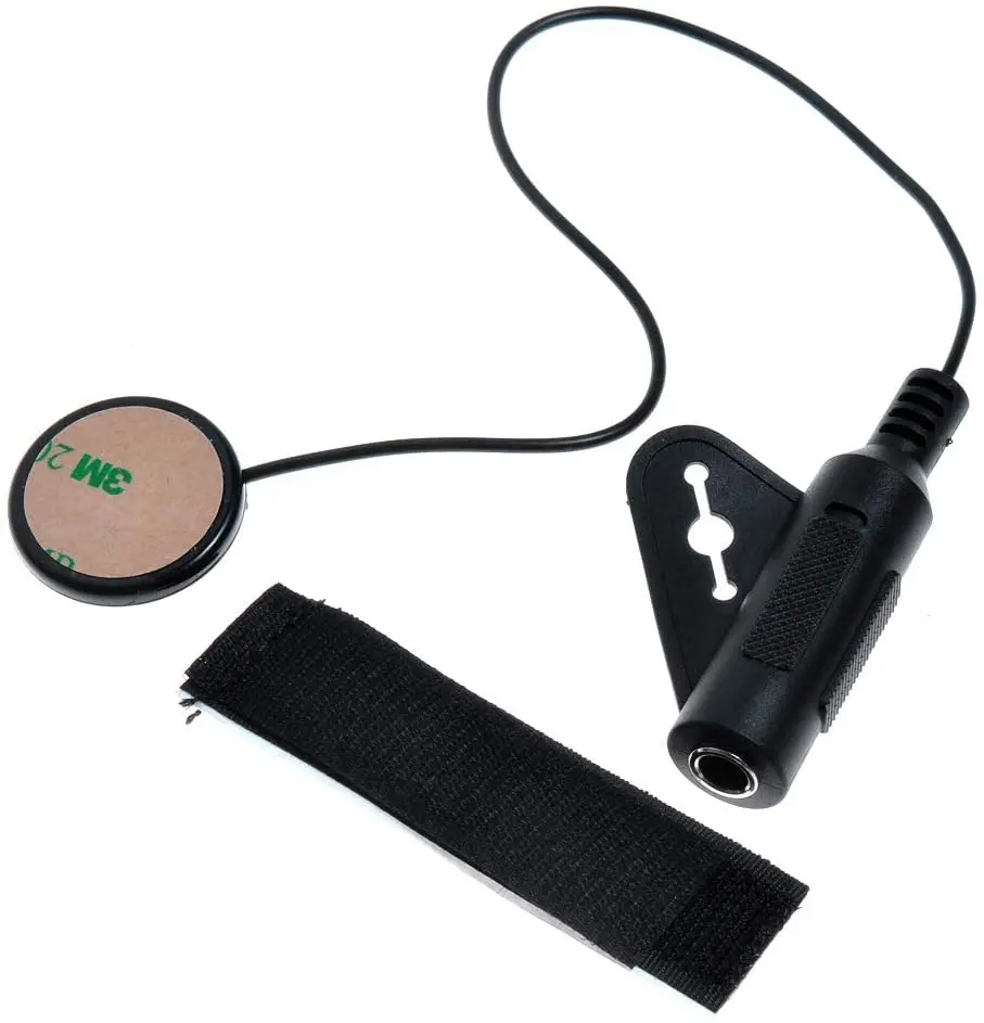 1 ชิ้น Piezo Contact ไมโครโฟนสําหรับกีตาร์ไวโอลิน Banjo Mandolin Ukulele